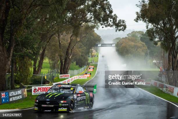 Cameron Waters driver of the Monster Energy Racing Ford Mustang during qualifying for the Bathurst 1000, which is race 30 of 2022 Supercars...