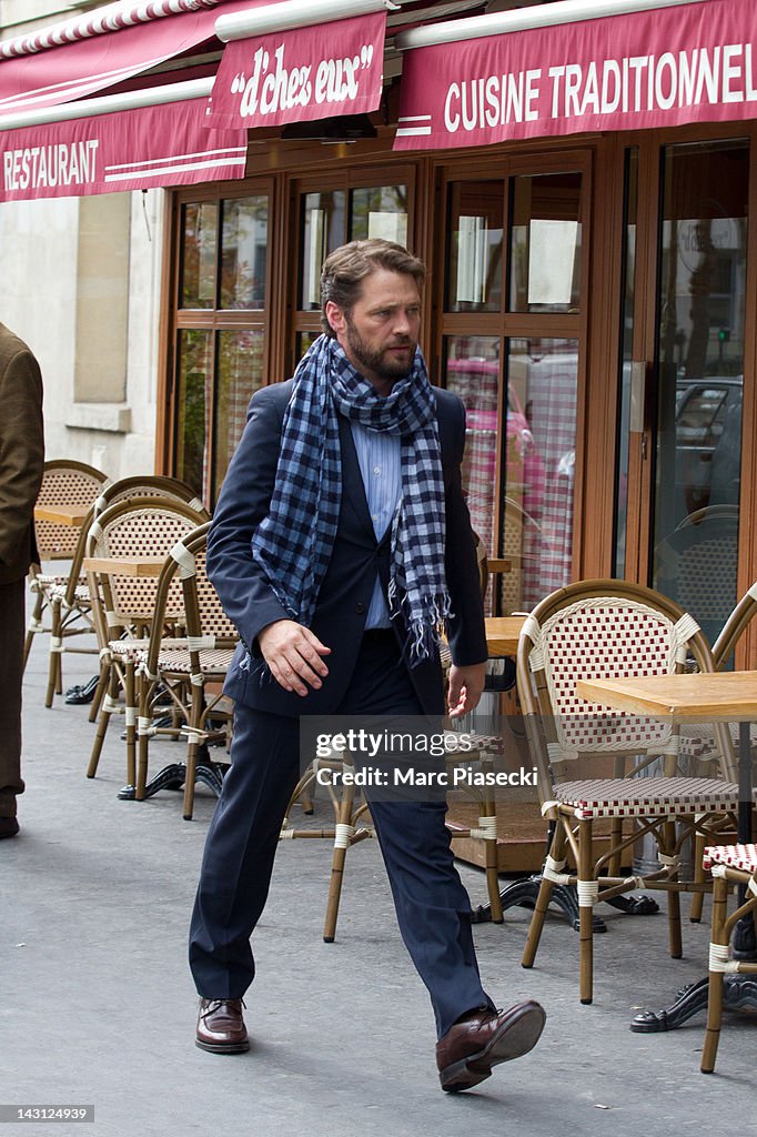 Jason Priestley Sighting In Paris - April 19, 2012