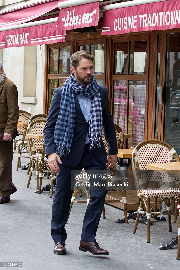 Jason Priestley Sighting In Paris - April 19, 2012