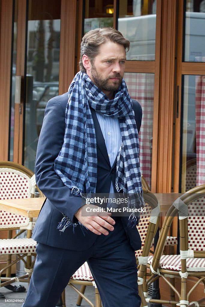 Jason Priestley Sighting In Paris - April 19, 2012