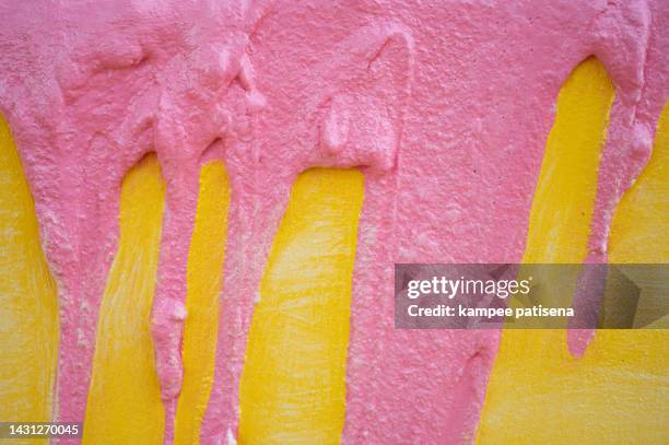 pink and yellow wall pattern in playground - food sculpture stock pictures, royalty-free photos & images