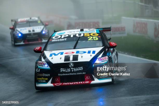 Chaz Mostert driver of the Mobil1 Optus Racing Holden Commodore ZB during practice for the Bathurst 1000, which is race 30 of 2022 Supercars...