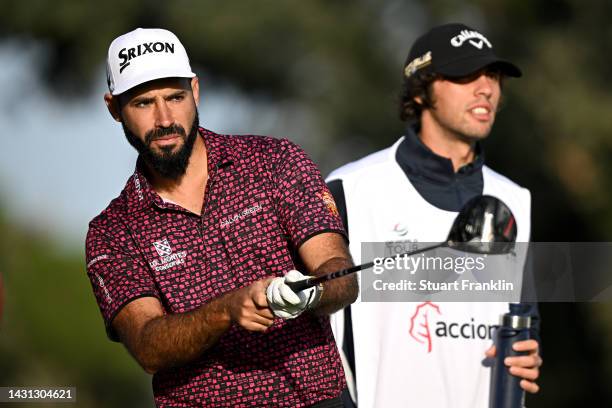 Santiago Tarrio of Spain looks on at the 12th tee during Day Two of the acciona Open de Espana presented by Madrid at Club de Campo Villa de Madrid...