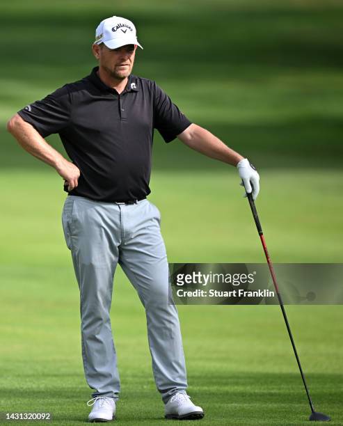 David Drysdale of Scotland on the 14th hole during Day Two of the acciona Open de Espana presented by Madrid at Club de Campo Villa de Madrid on...