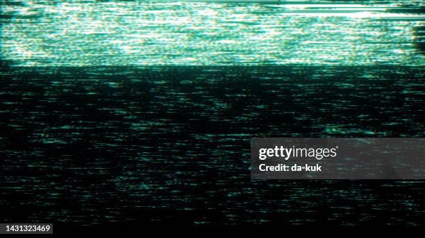 bad tv signal. vhs noise overlay - old television stock pictures, royalty-free photos & images