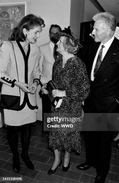 Jacqueline Onassis, ballet dancer Violette Verdy and guest. Event took place at D'Arcy Masius, Benton and Bowles, New York.