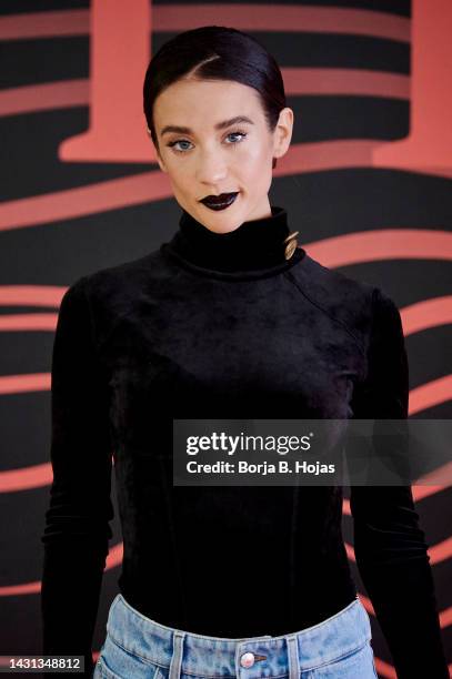 Spanish actress Maria Pedraza attends to 'Awareness' photocall during Day 2 of Sitges Film Festival 2022 on October 07, 2022 in Sitges, Spain.