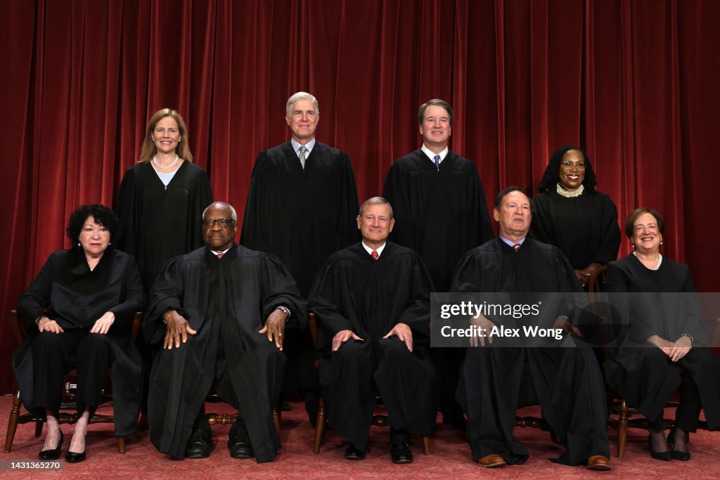 The U.S. Supreme Court Poses For Official Group Photo