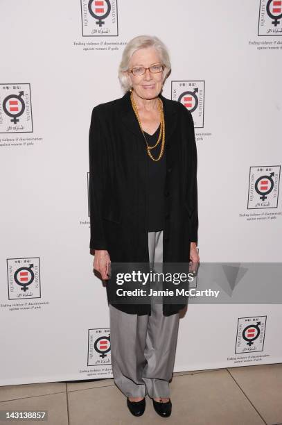 Actress Vanessa Redgrave attends the Equality Now 20th Anniversary Fundraiser at Asia Society on April 19, 2012 in New York City.