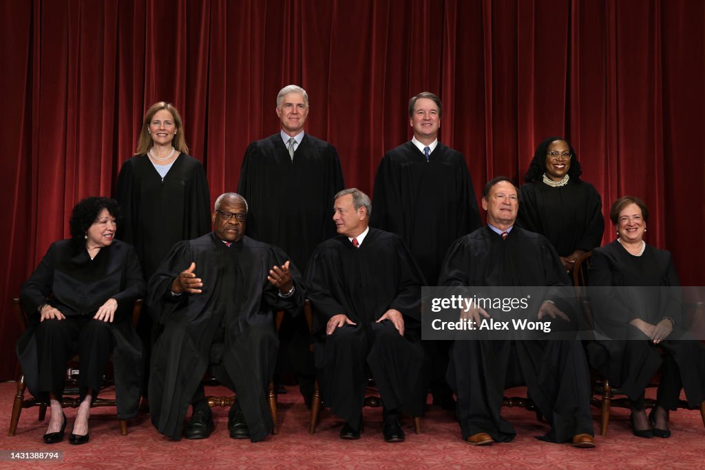 The U.S. Supreme Court Poses For Official Group Photo