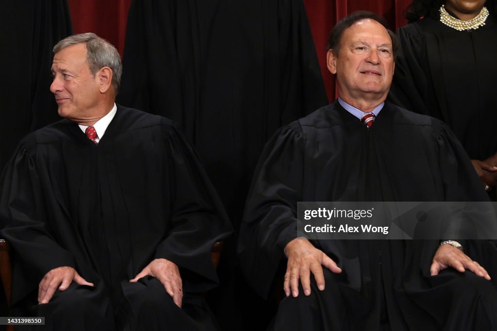The U.S. Supreme Court Poses For Official Group Photo