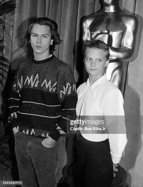 River Phoenix and Martha Plimpton arrive at the Academy Awards Nominee Luncheon, March 21, 1989 in Beverly Hills, California.