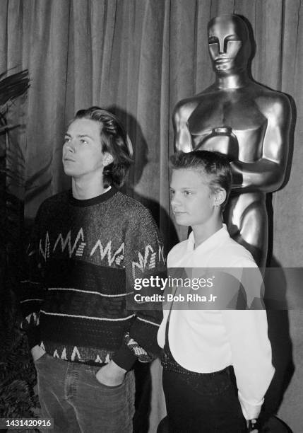 River Phoenix and Martha Plimpton arrive at the Academy Awards Nominee Luncheon, March 21, 1989 in Beverly Hills, California.