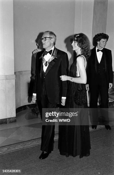 Henry Fonda and Shirlee Fonda attend an event at the White House in Washington, D.C., on December 2, 1979.