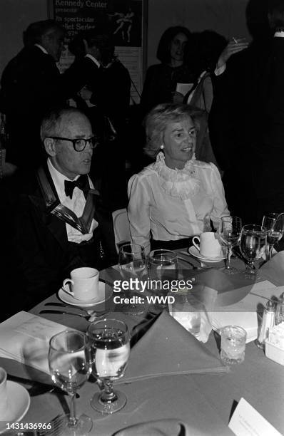 Henry Fonda and Ethel Kennedy attend an event at the Kennedy Center in Washington, D.C., on December 2, 1979.