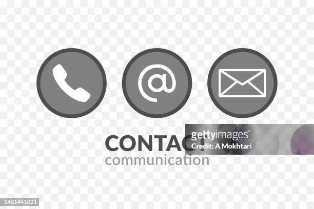 contact icon. - kleurenverloop stock illustrations
