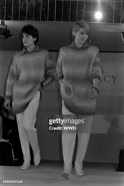 Model Esme Marshall walks in the first Ellen Tracy fashion show in ...