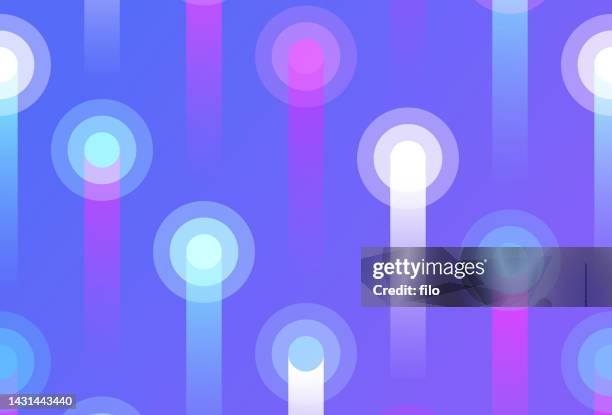 dash glow motion lines seamless pattern - sequencing stock illustrations