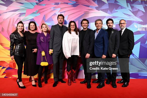 Clara Darin, Florencia Bas, Dolores Fonzi, Santiago Mitre, Javiera Balmaceda, Peter Lanzani, Ricardo Darin, Chino Darin and Javier Braier attend the...