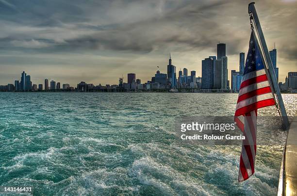 chicago skyline - rolour garcia stock pictures, royalty-free photos & images