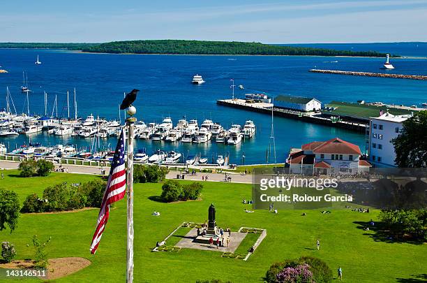 mackinac island - rolour garcia stock pictures, royalty-free photos & images