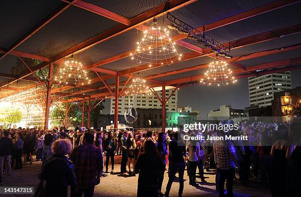 General view of atmosphere during Mercedes-Benz Transmission LA: AV CLUB Curated by Mike D at The Geffen Contemporary at MOCA on April 19, 2012 in...