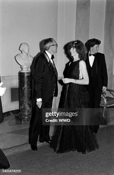 Henry Fonda and Shirlee Fonda attend an event at the White House in Washington, D.C., on December 2, 1979.