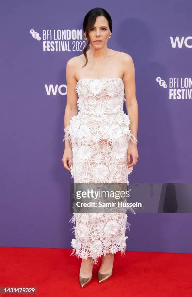 Elaine Cassidy attends "The Wonder" UK premiere during the 66th BFI London Film Festival at The Royal Festival Hall on October 07, 2022 in London,...