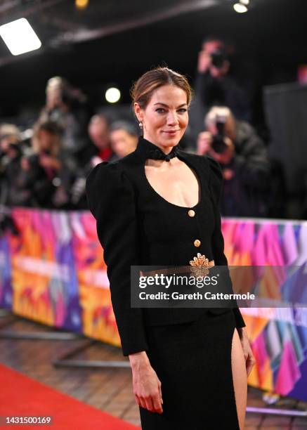 Michelle Monaghan attends the "Nanny" European Premiere during the 66th BFI London Film Festival at The Royal Festival Hall on October 07, 2022 in...