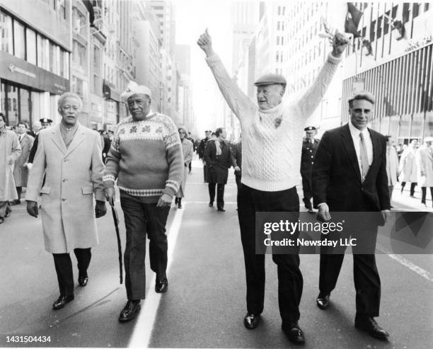 On March 17 Manhattan Borough President David Dinkins, Police Commissioner Ben Ward, Mayor Ed Koch, and New York City Council President Andrew Stein...