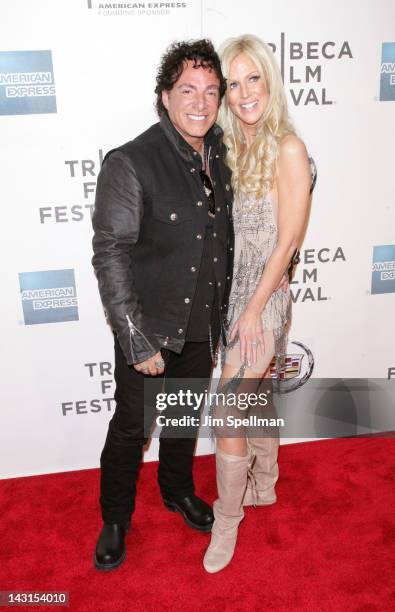 Musician Neal Schon and Michaele Salahi attend the premiere of "Don't Stop Believin': Every-man's Journey" during the 2012 Tribeca Film Festival at...
