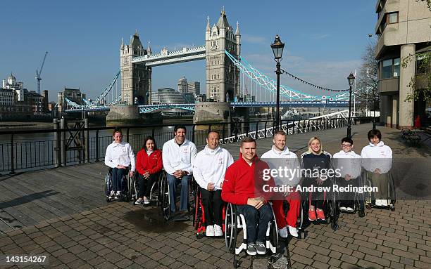 Tatyana McFadden of the USA, Shirley Reilly of the USA, Ernst van Dyk of South Africa, Masazumi Soejima of Japan, David Weir of Great Britain and...