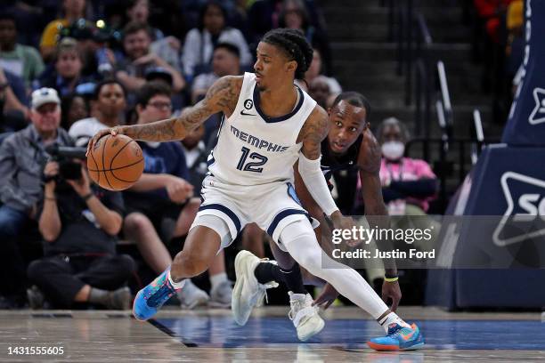 Ja Morant of the Memphis Grizzlies prepares to shoot a free throw... News Photo - Getty Images
