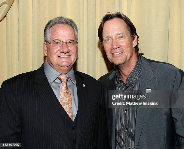 Brian Dyak, President & CEO, Entertainment Industries Council and actor Kevin Sorbo arrive at the 16th Annual PRISM Awards at Beverly Hills Hotel on...