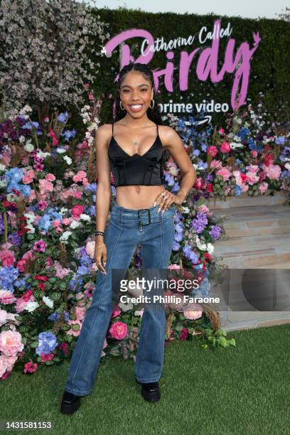 Teala Dunn attends Prime Video’s celebration of “Catherine Called Birdy” at The Grove on October 07, 2022 in Los Angeles, California.