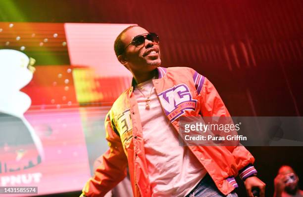 Lil Duval performs onstage during 2022 ONE MusicFest Welcome To Atlanta Party at Tabernacle on October 07, 2022 in Atlanta, Georgia.