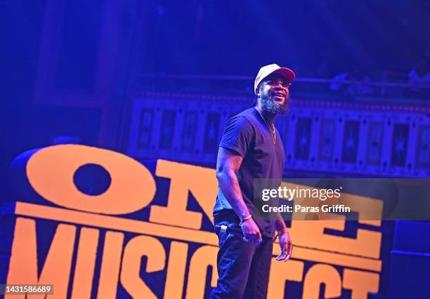 Rapper Big K.R.I.T. Performs onstage during 2022 ONE MusicFest Welcome To Atlanta Party at Tabernacle on October 07, 2022 in Atlanta, Georgia.