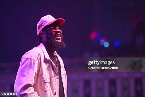 Rapper Big K.R.I.T. Performs onstage during 2022 ONE MusicFest Welcome To Atlanta Party at Tabernacle on October 07, 2022 in Atlanta, Georgia.