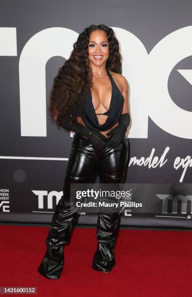 Rosa Acosta attends 2022 Los Angeles Fashion Week at Los Angeles Convention Center on October 07, 2022 in Los Angeles, California.