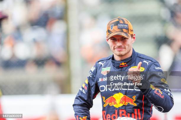 Max Verstappen of Red Bull Racing and The Netherlands during qualifying ahead of the F1 Grand Prix of Japan at Suzuka International Racing Course on...