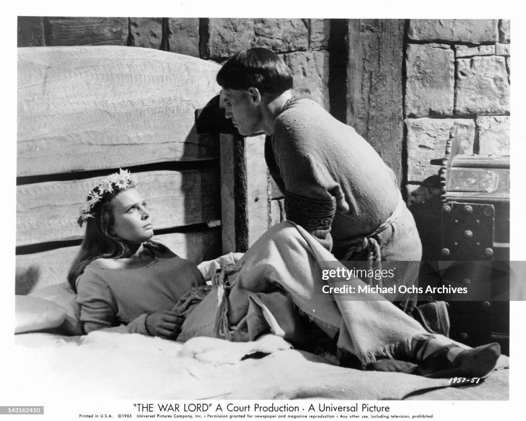 Rosemary Forsyth And Charlton Heston In 'The War Lord'