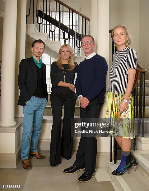 Matthew Williamson:Marigay McKee, Russell Marsh and Lucinda Chambers takes part in the Vogue Festival at Royal Geographical Society on April 20, 2012...