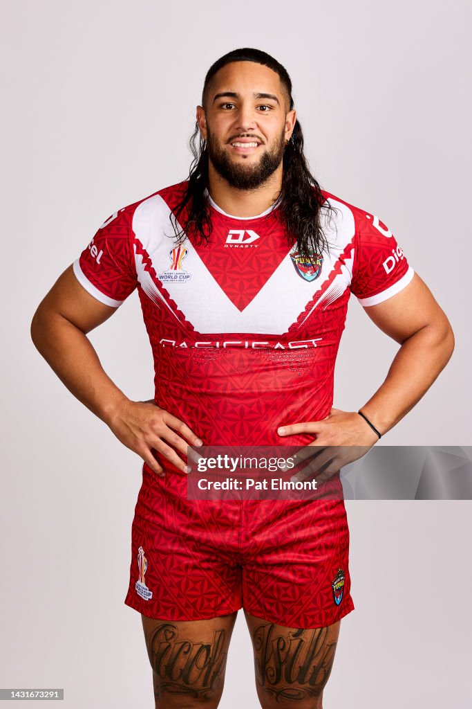 Keaon Koloamatangi of Tonga poses for a photo during the Tonga Rugby
