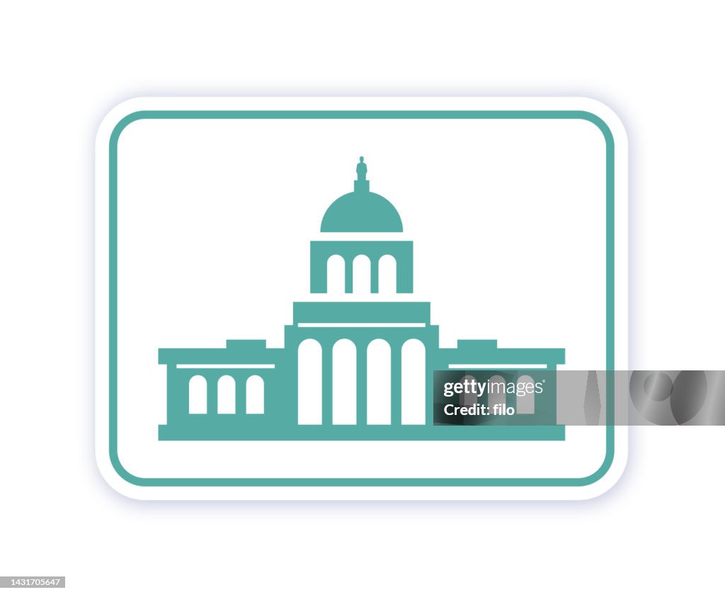 Capitol Building Symbol und Symbol