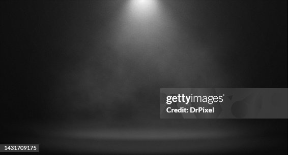 Spotlight with Fog over the Stage Spotlight with Fog over the Stage
