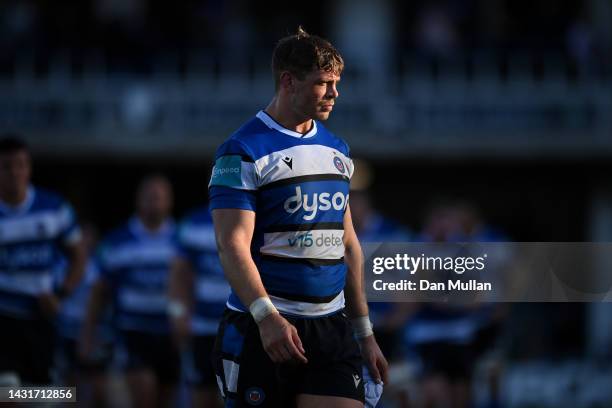 Dave Attwood of Bath makes his way off the field dejected following the Gallagher Premiership Rugby match between Bath Rugby and Gloucester Rugby at...