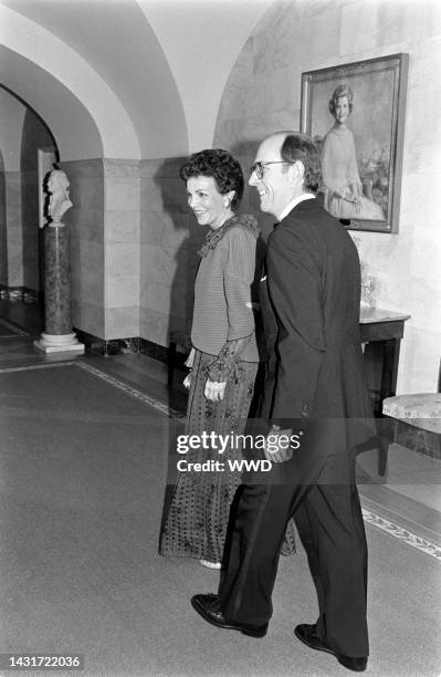 Guests attend an event at the White House in Washington, D.C., on December 7, 1983.