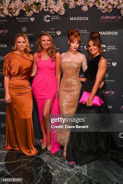 Kimberley Walsh, Nadine Coyle, Nicola Roberts and Cheryl attend the Primrose Ball, in honour of Sarah Harding, hosted by her fellow Girls Aloud...