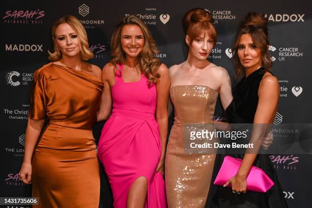 Kimberley Walsh, Nadine Coyle, Nicola Roberts and Cheryl attend the Primrose Ball, in honour of Sarah Harding, hosted by her fellow Girls Aloud...