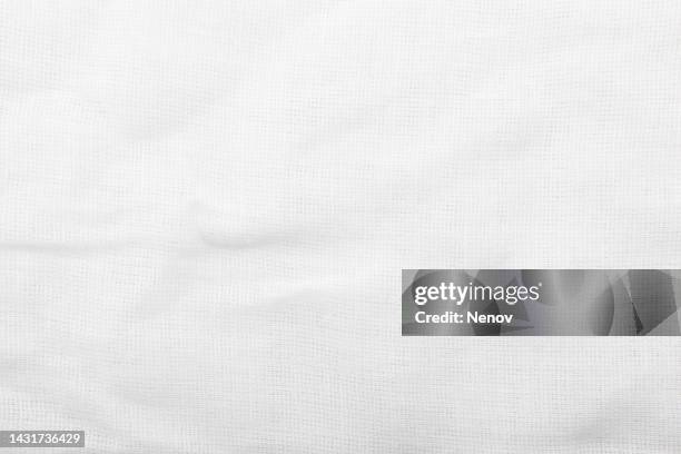 texture of white fabric background - white woven fabric stock pictures, royalty-free photos & images